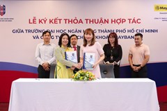 Lễ ký kết biên bản ghi nhớ hợp tác giữa Trường Đại học Ngân hàng TP.HCM và Công ty TNHH Chứng Khoán Maybank