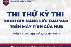 Trường Đại học Ngân hàng TP. Hồ Chí Minh tổ chức thi thử miễn phí kỳ thi đánh giá đầu vào đại học trên máy tính