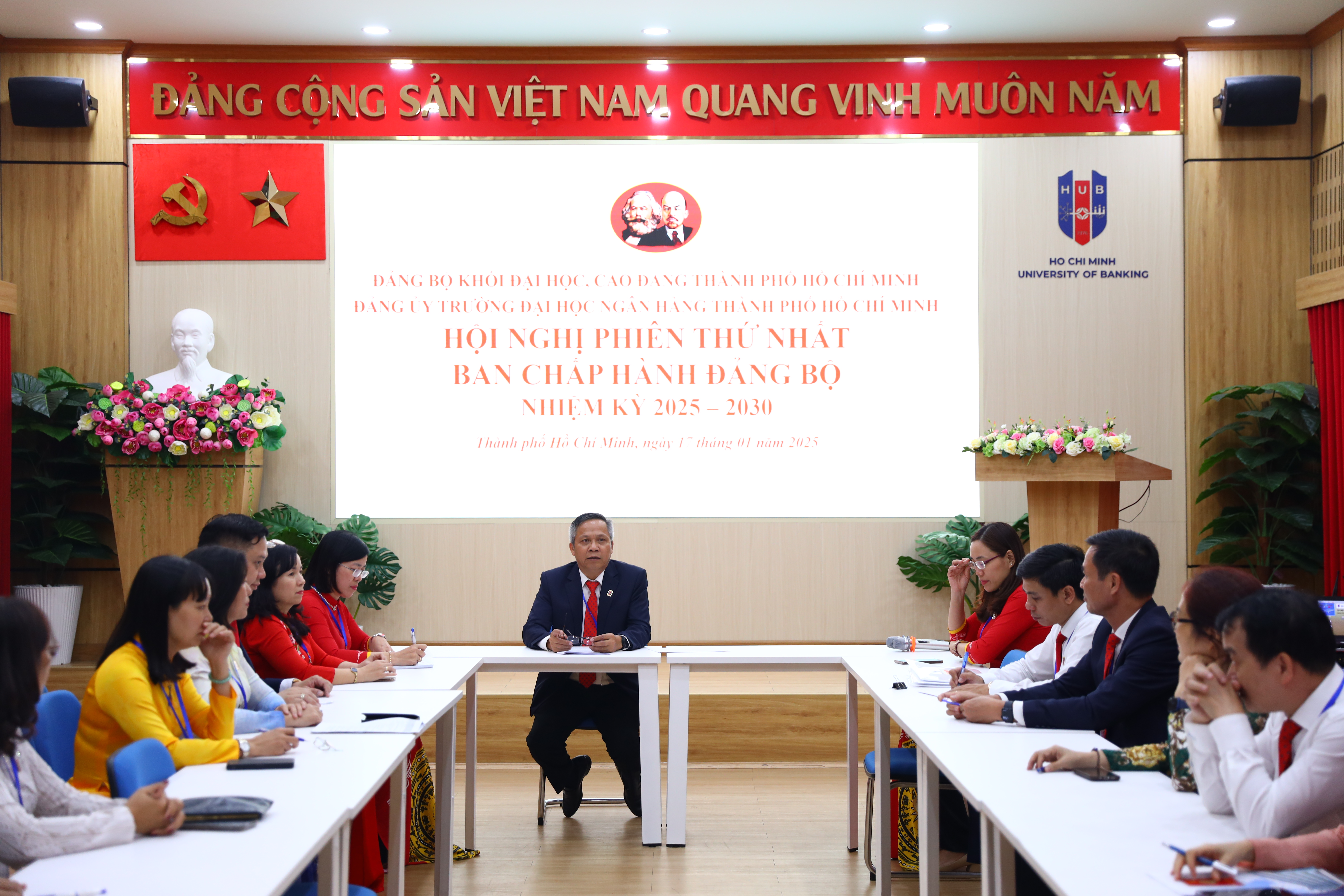 Hội nghị Ban chấp hành Đảng bộ Trường Đại học Ngân hàng TP. Hồ Chí Minh lần thứ I