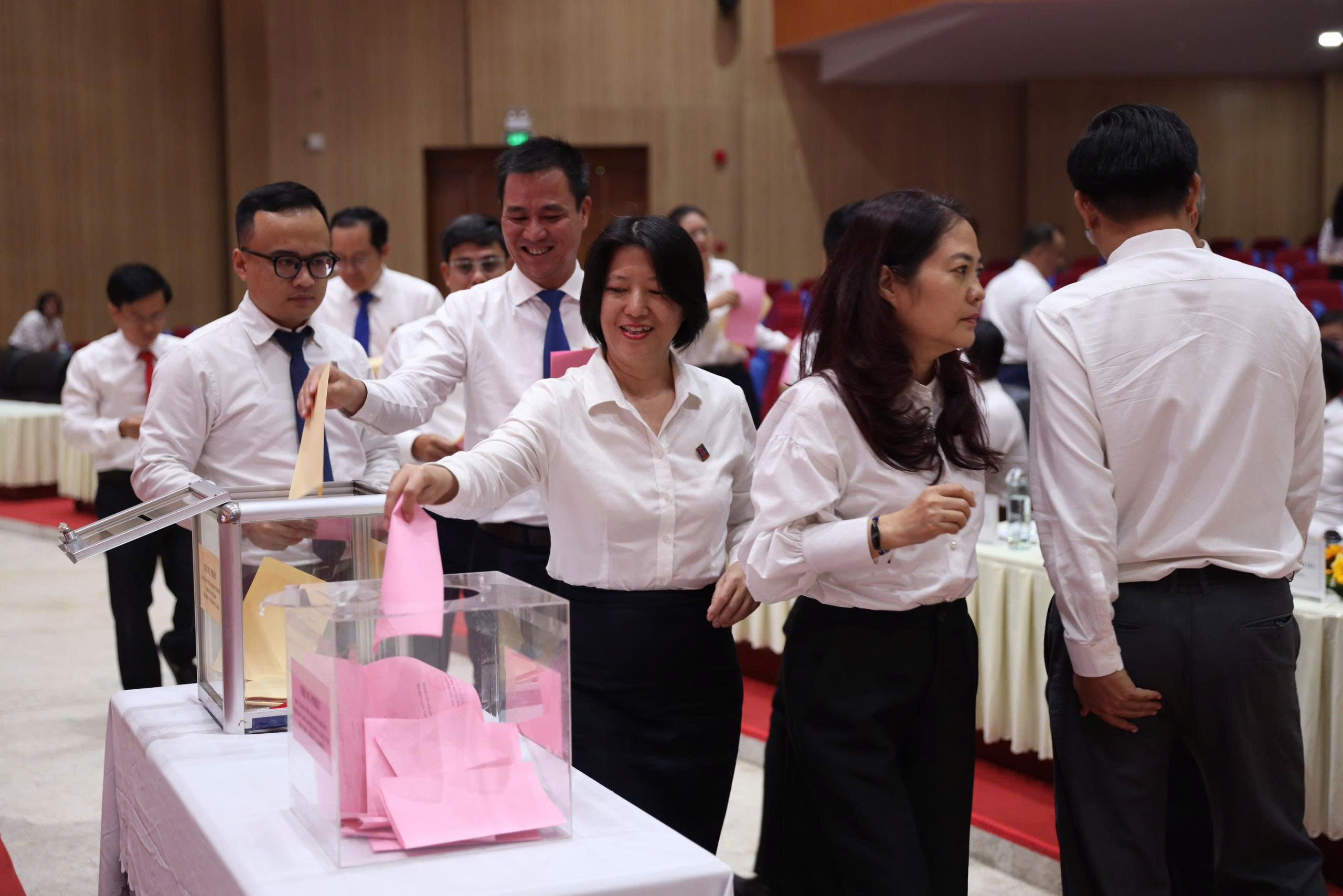 Đại biểu bỏ phiếu